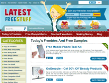 Tablet Screenshot of latestfreestuff.co.uk