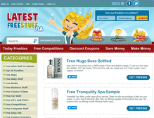 Tablet Screenshot of latestfreestuff.com